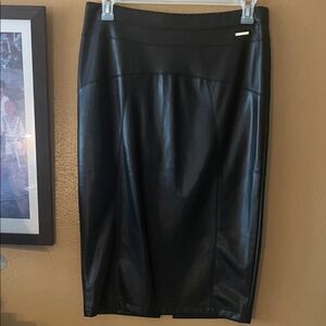 Andrew Marc Black Pencil Skirt